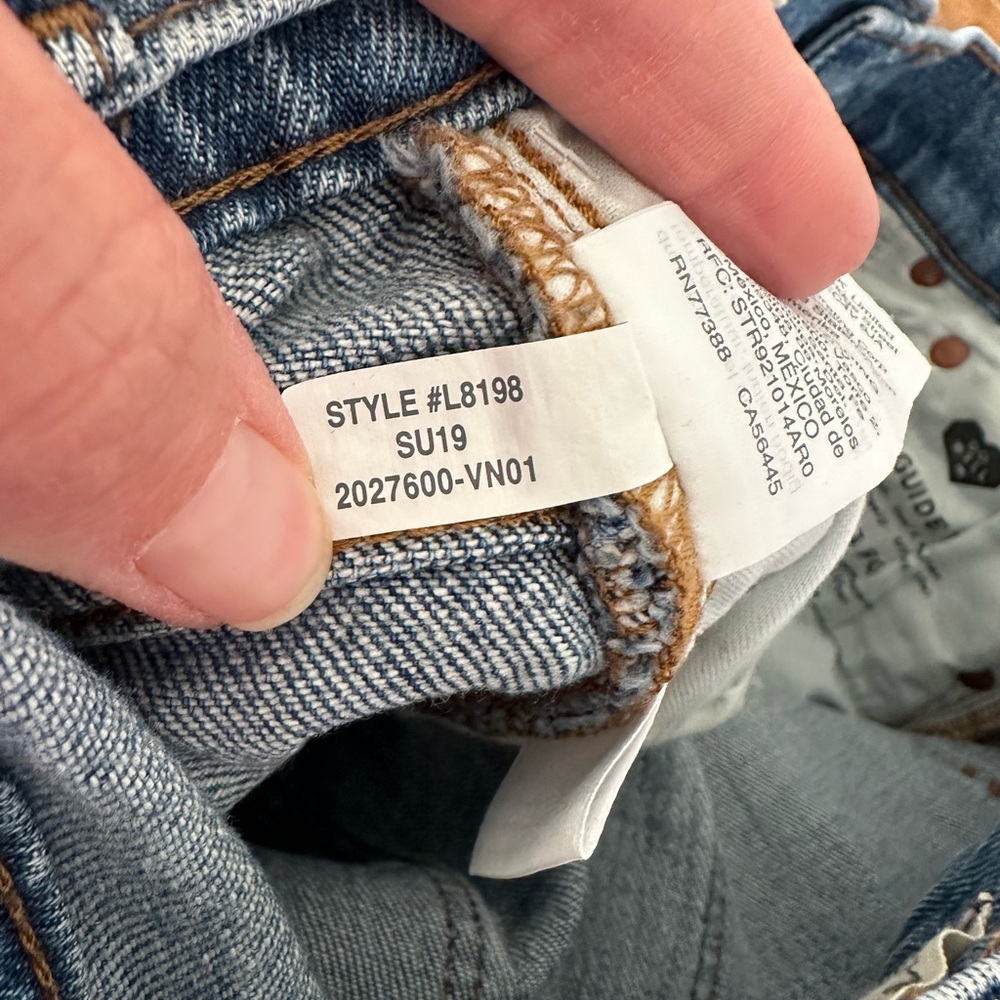 Madewell The High Rise Slim Boy Jean stretchy denim size 26 - Picture 10 of 10